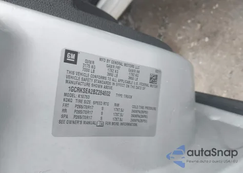 2011 Chevrolet Silverado 1500 Lt z USA, uszkodzony, nr VIN 1GCRKSEA2BZ284602